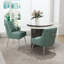 Chaise d'appoint rembourrée en velours Farr avec pieds argentés Farr-441903409