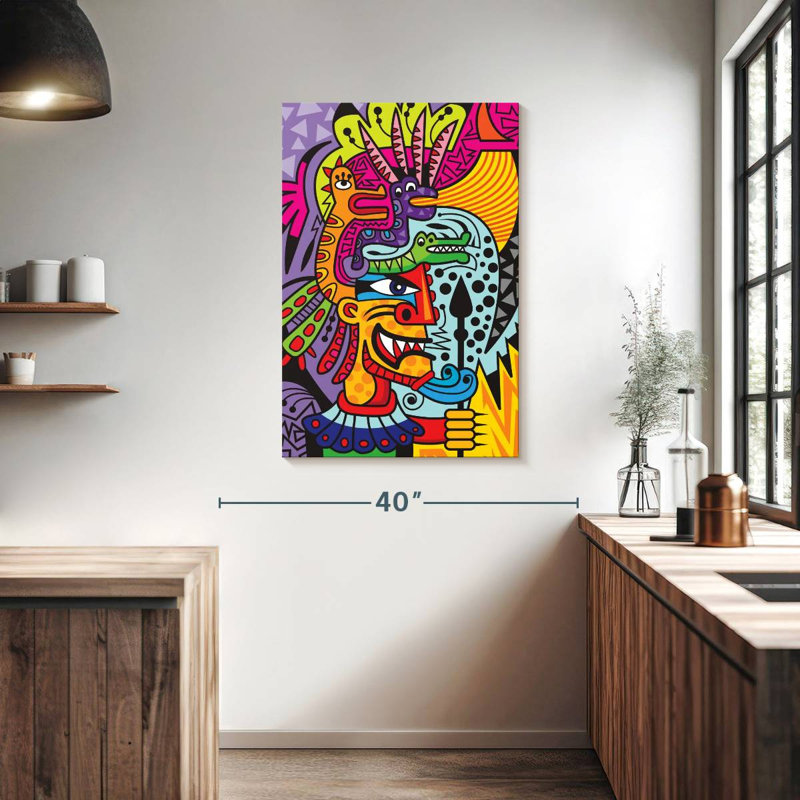Kelan Aztec I, 39" H x 26" W