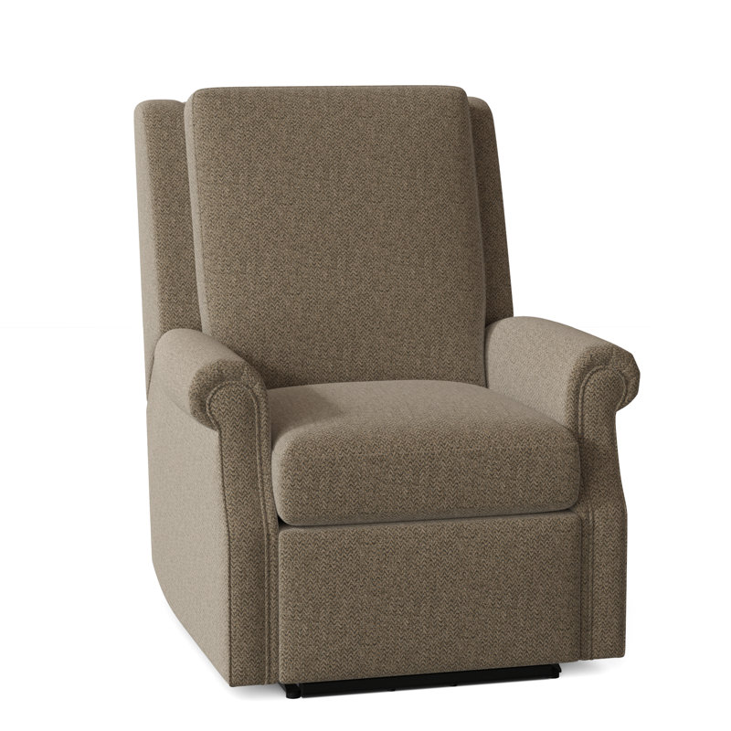 Roll Arm 32.5" Wide Standard Recliner, 9508 Hazelnut, Swivel Glider, Manual