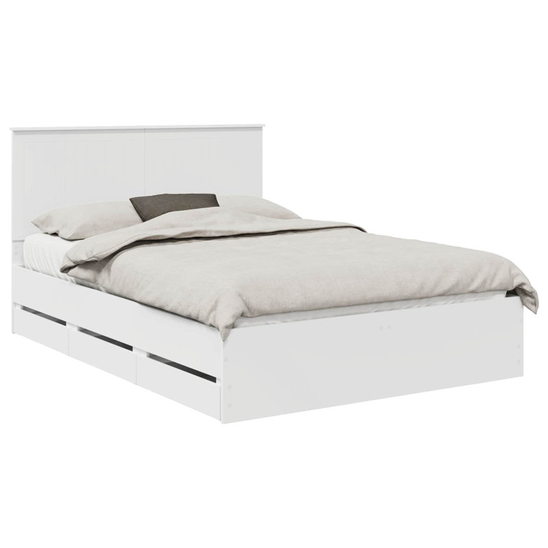 Bed, European Double (140 x 200 cm), White