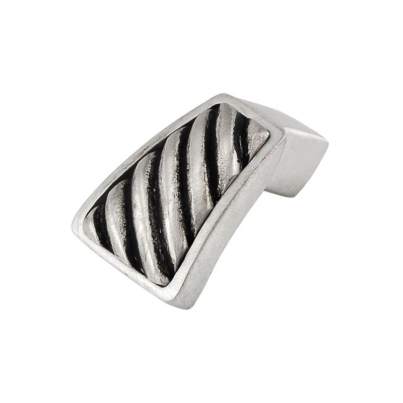 Sanzio Finger Pull, Vintage Pewter