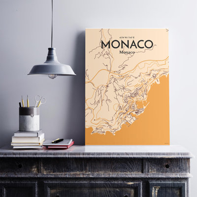 Monaco City Map, impression