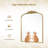 Kiany Metal Arched Mirror Vintage Mirror with Ornate Frame-668868099-658924789