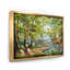 Forêt d'automne avec rivière sinueuse - Peinture sur toile-59757868-59785263