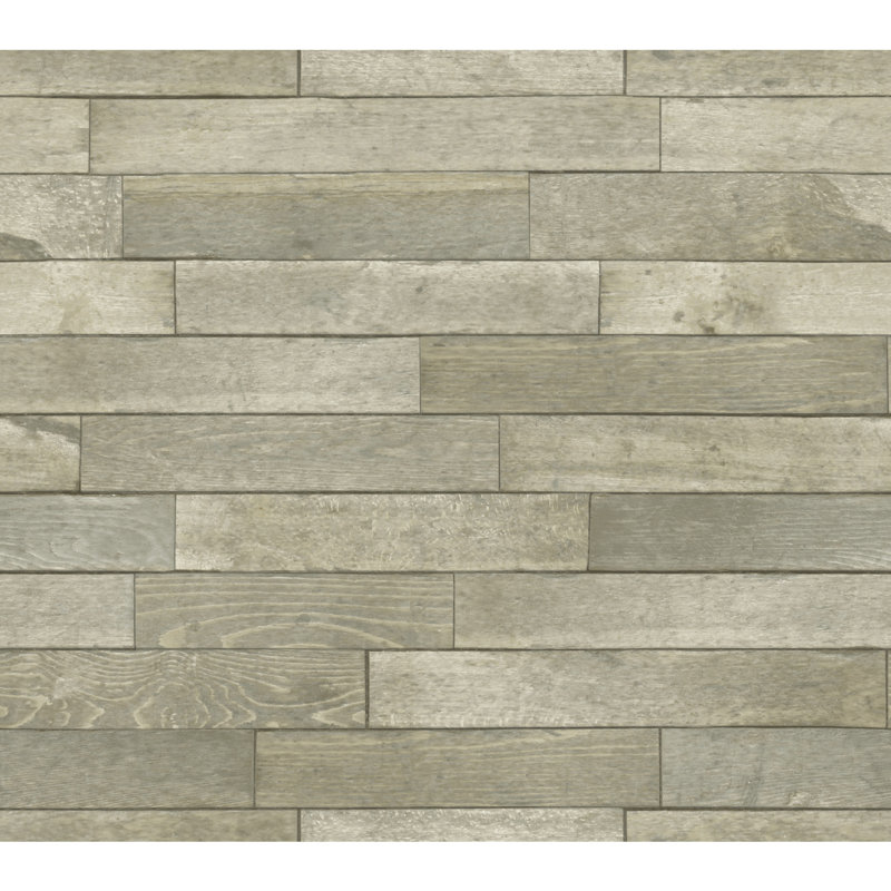 Papier peint auto-adhésif Warehouse Planks, Brun