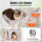VEVOR Cat Tree 72" Cat Tower with 2 Cat Condos Sisal Scratching Post Light Grey-101925100