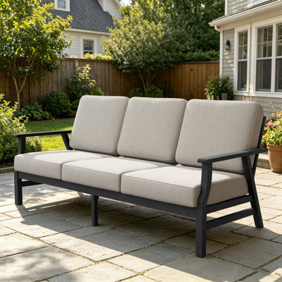 Patio Outdoor Sofa with Cushions