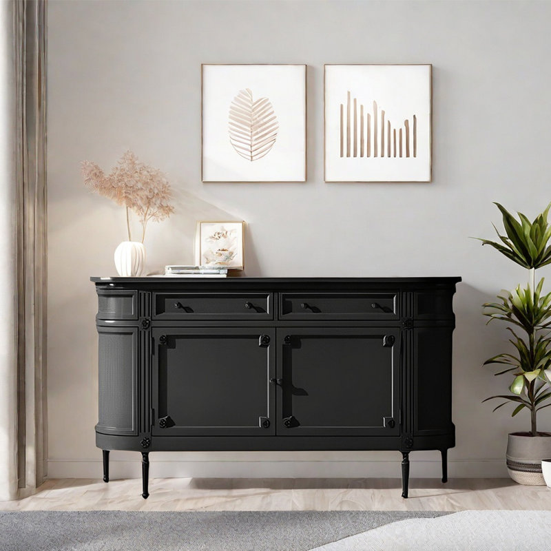Light Luxury Sideboard With 2 Doors And 2 Drawers
