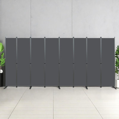 Paravent avec 8 panneaux, écran d'intimité pliable pour espaces intérieurs