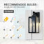 Schlesinger Matte Black Outdoor Wall Lantern-501180802