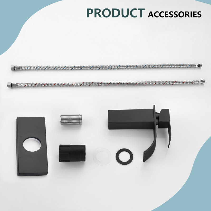 Single Hole Bathroom Faucet, Matte Black