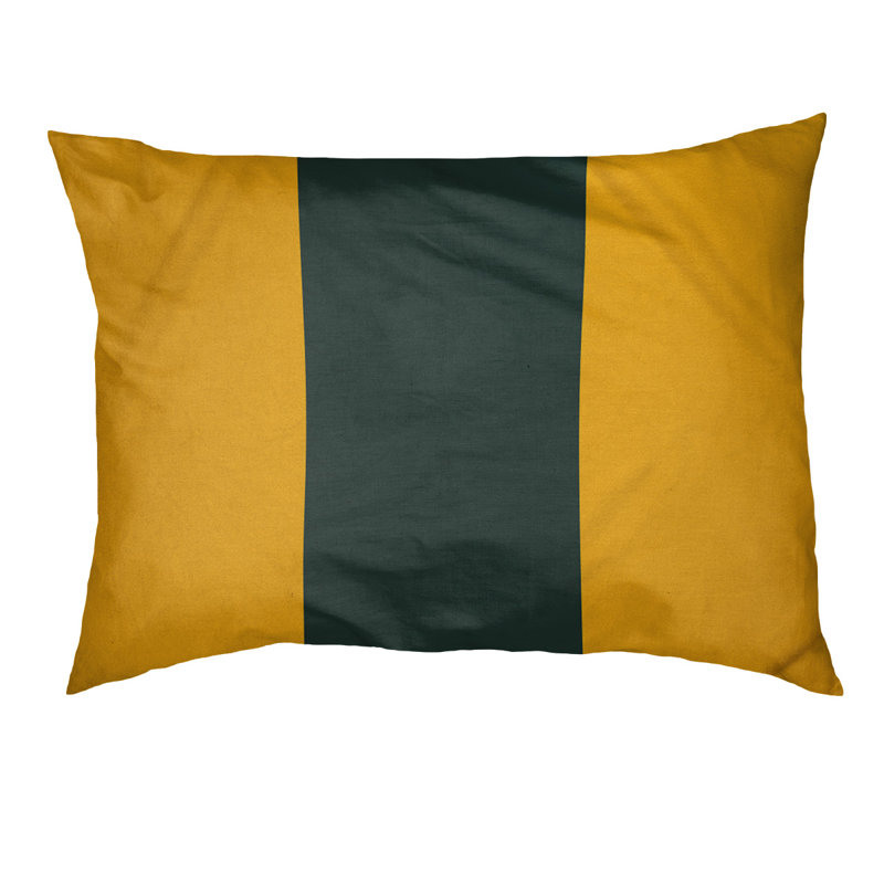 Coussin Cleveland, Grand (l 50 po x P 40 po x H 7 po), Rouge / Noir / Jaune