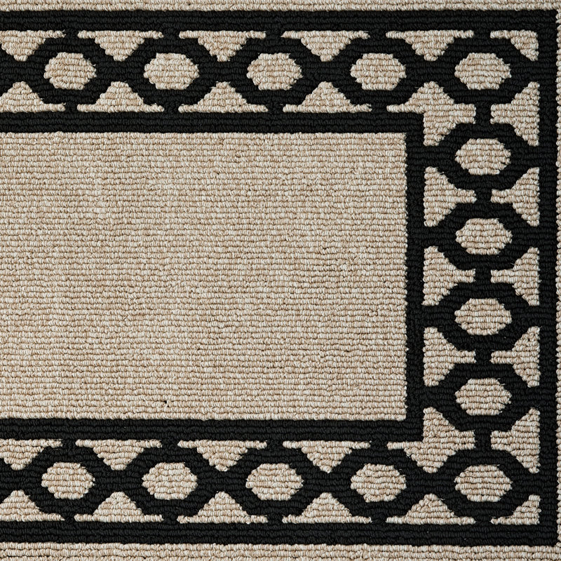 Jean Pierre New York Christine Border Machine Washable All Loop Tufted Rugs 1-Piece, Runner 2'2" x 8'