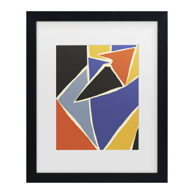 Bolog Jay Stanley Vibrant Design Matted Framed Art