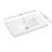 Dowell 30" White Ceramic Single Bathroom Vanity Basin,30Wx18dx7h