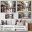 «Fashion Couture Cityscape», art mural encadré-2045193588-2045193595