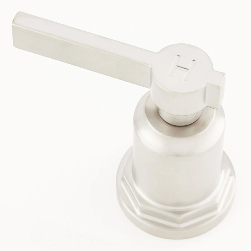 Signature Hardware Greyfield 2 Handle Deck Mounted Roman Tub Faucet, Brushed Nickel