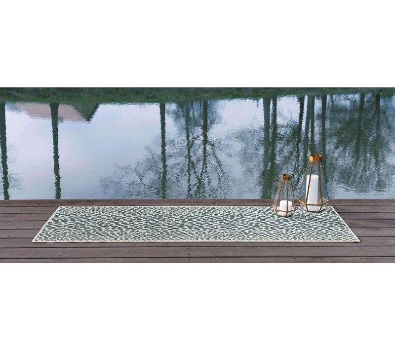 Outdoor Destiny Area Rug Grass Feather Color, Rectangle 5'3" x 7'3"