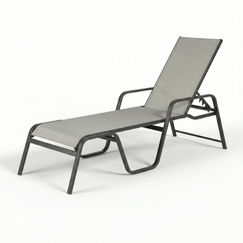Chaise, Dove Gray Sling/Anthracite