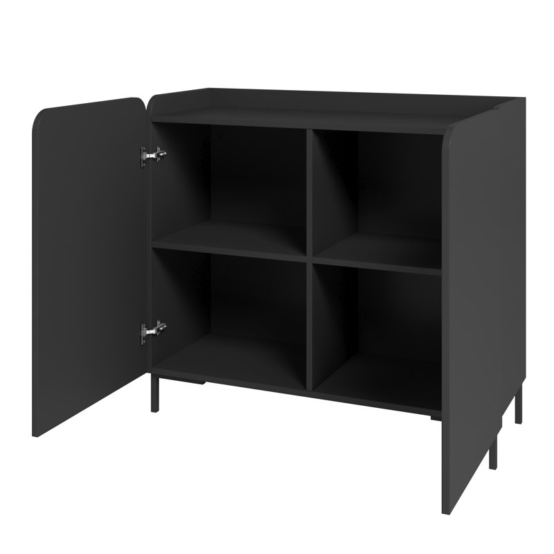 Kellissa TV Stand for TVs up to 65", Black
