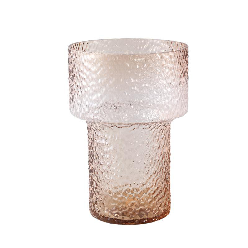 Saco Glass Table Vase, Brown, 30cm H x 21cm W x 21cm D