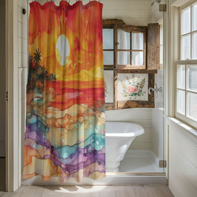 Dusk Color Designs - Rideau de douche standard 1 pièce