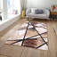 Tapis brun à motif géométrique classique Woven Trends-1684129533-1684129474-1684129479