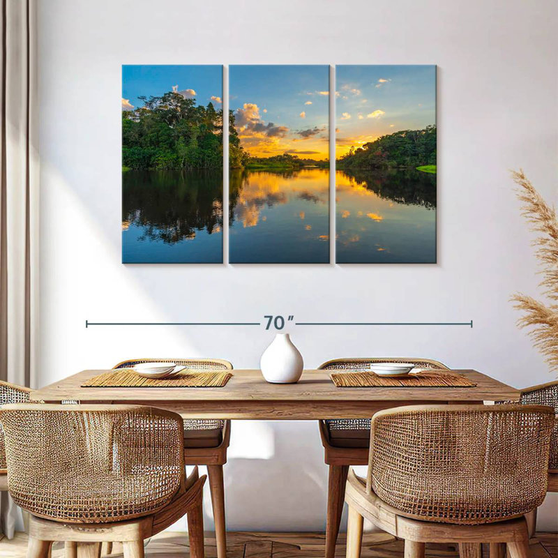 Alvord Amazon River Sunset, 36" H x 57" W