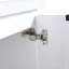 Meuble-lavabo à fermeture en douceur 48 po avec lavabo et deux petites tablettes de rangement