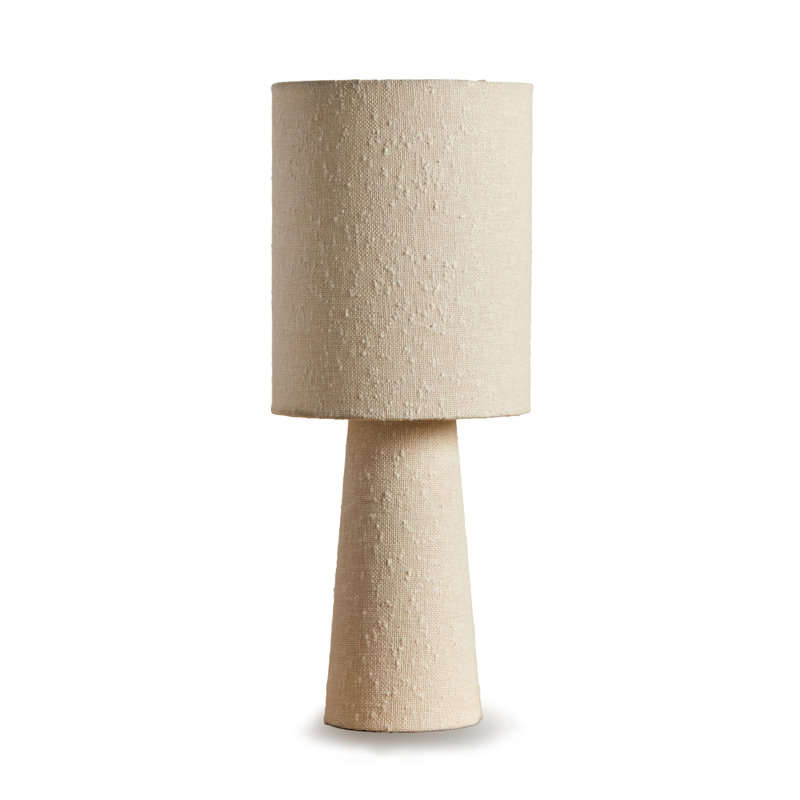 Dawnell 50cm Table Lamp - Ivory Boucle, Ivory Boucle