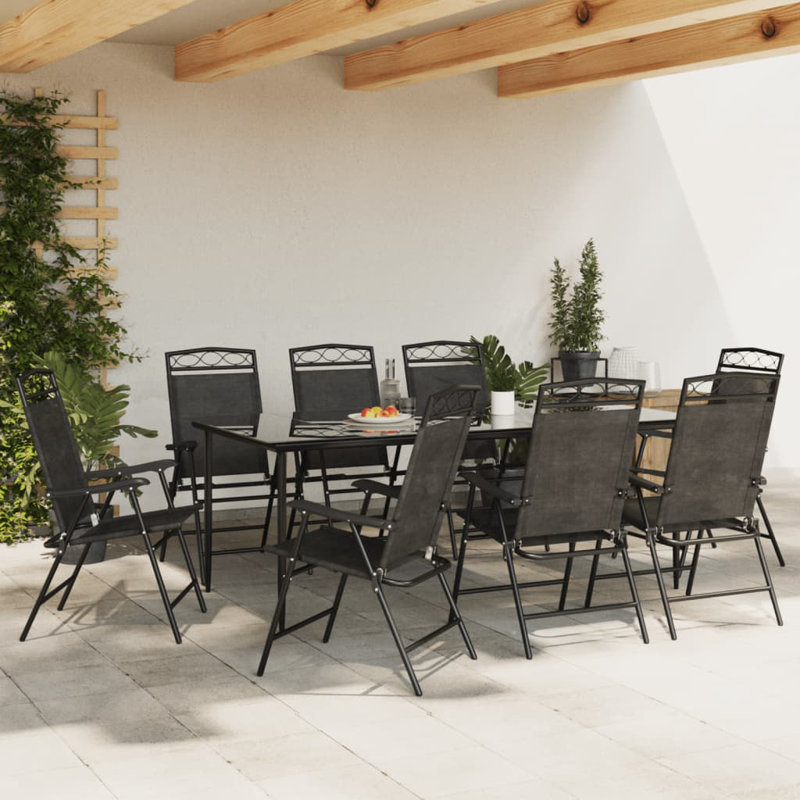 Sling Garden Chair With Cushion Folding Chair Set