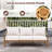 Solid Wood Patio Sofa with Cushions-113103517