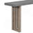 Uniquely Designed Oak Veneer Console Table With Distinctive Side Shapes, Suitable For Entryway, Hallway, Living Room, Foyer, Corridor-761328775