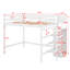 Lit mezzanine double avec garde-robe-119971402