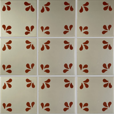 4" x 4" Talavera Terracotta Backsplash Tile