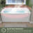 60'' W x 32'' D Acrylic Alcove Bathtub Drop-in Apron Skirt Walk-in Soaking Tub in Glossy White with Integrated Overflow-101270762