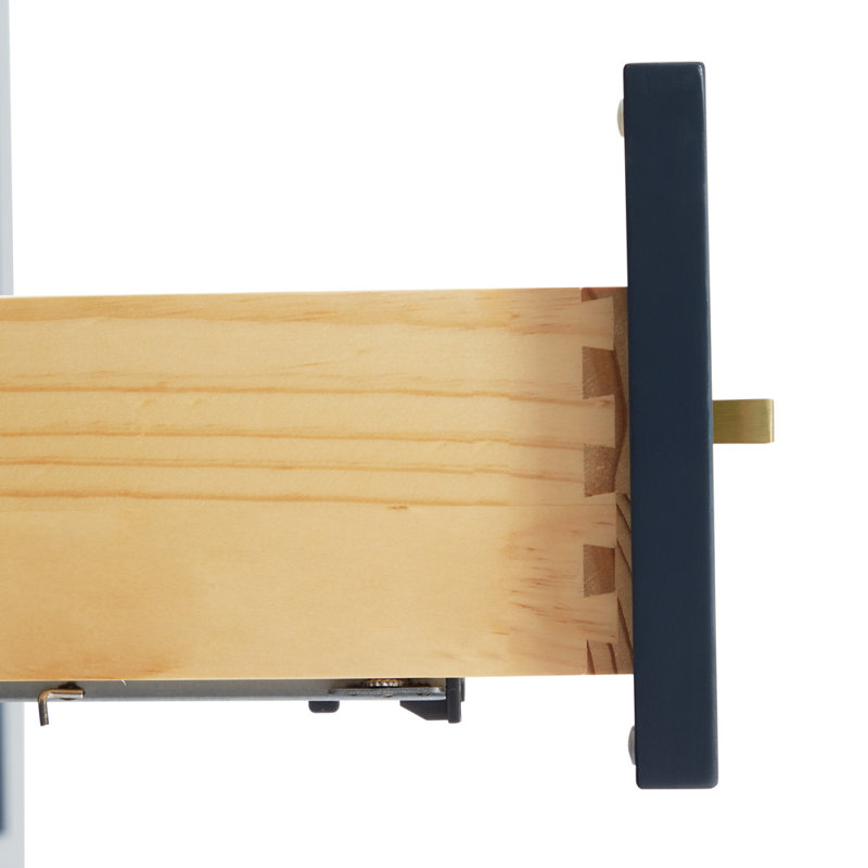 73 IN.  Single Bathroom Vanity, Midnight Blue, Rectangular,  White Quartz