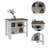 Cala Kitchen Island, Four Legs, Three Shelves-30453291