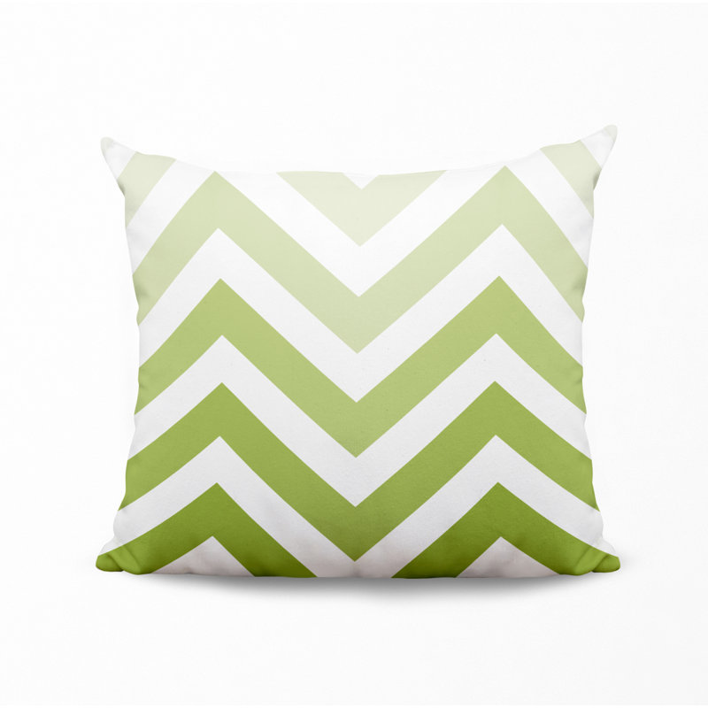 Housse et insert de coussin décoratif en polyester, L 15 po x H 15 po, Chartreuse