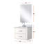 Meuble-lavabo simple l 24 po x P 18 po autoportant avec comptoir en acrylique et 18 po-132398421