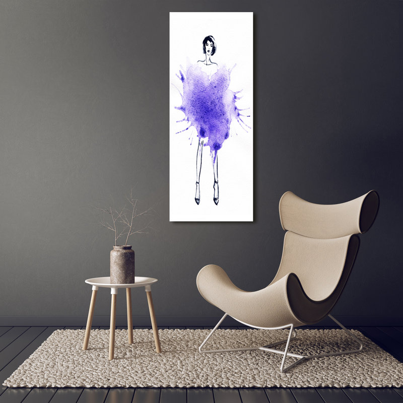 Fashion Illustration - Wrapped Canvas Print