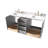 Freitas 73'' Solid Wood Double Bathroom Vanity in Grey with 1.5'' Pure White Quartz Top, Center, Rectangle Sink-1480194448-1576353341-1554055161