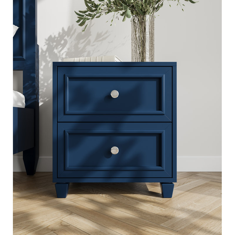 Table de chevet Montreuil - bleu marine, Marine