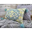 Coussin décoratif turc bleu chartreuse naturel 16 po x 25 po
