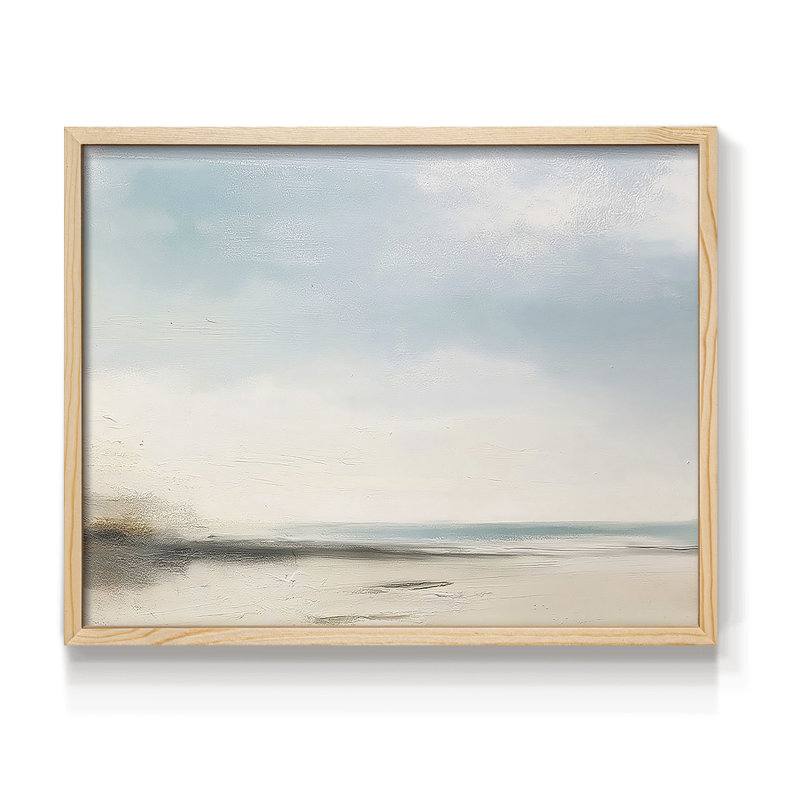 Abstract Series-CXVI -Framed Print - Restickable, Natural, 16" H x 20" W