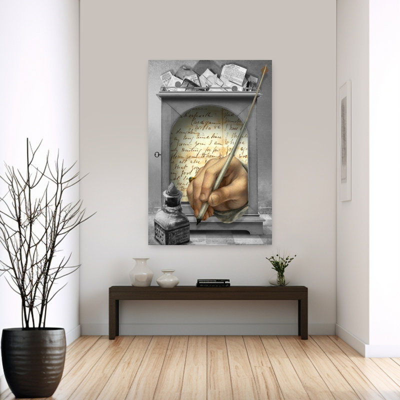 Rétro lettre, écriture classique rétro, reproduction d'art murale, H 60 po x l 40 po