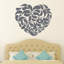 Heart Shape Abstract Wall Sticker-16084674