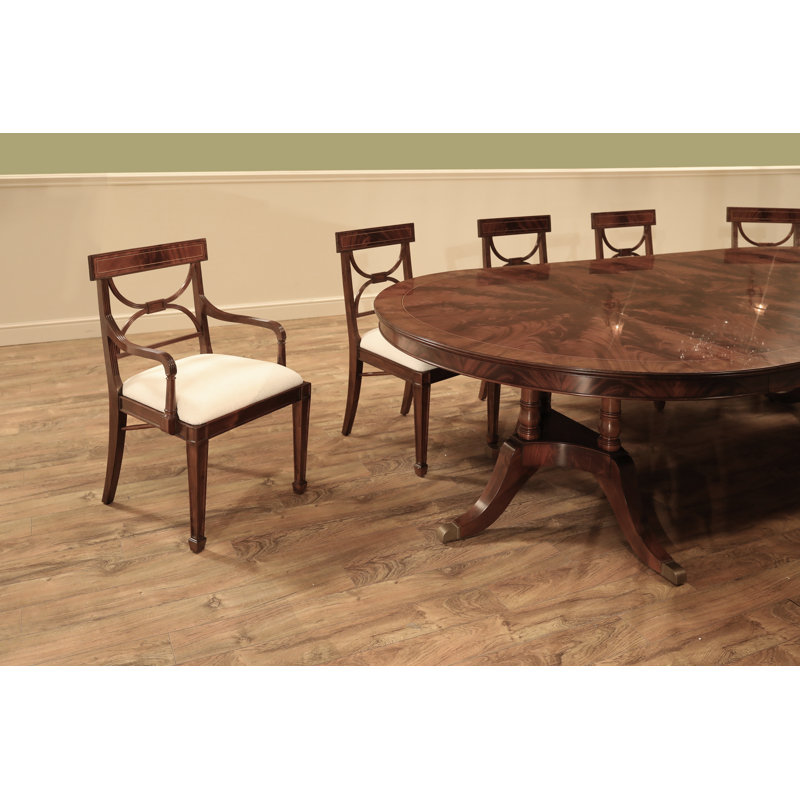 Upholstered Dining Chair, Mahogany