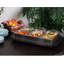 Buffet et chauffe-plats avec 4 plateaux en acier inoxydable, plateau chauffant chauffant, chauffe-comptoir portable pour les fêtes et les événements