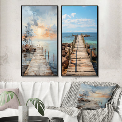 " Pier And Dock Rustic " 2 - Pieces